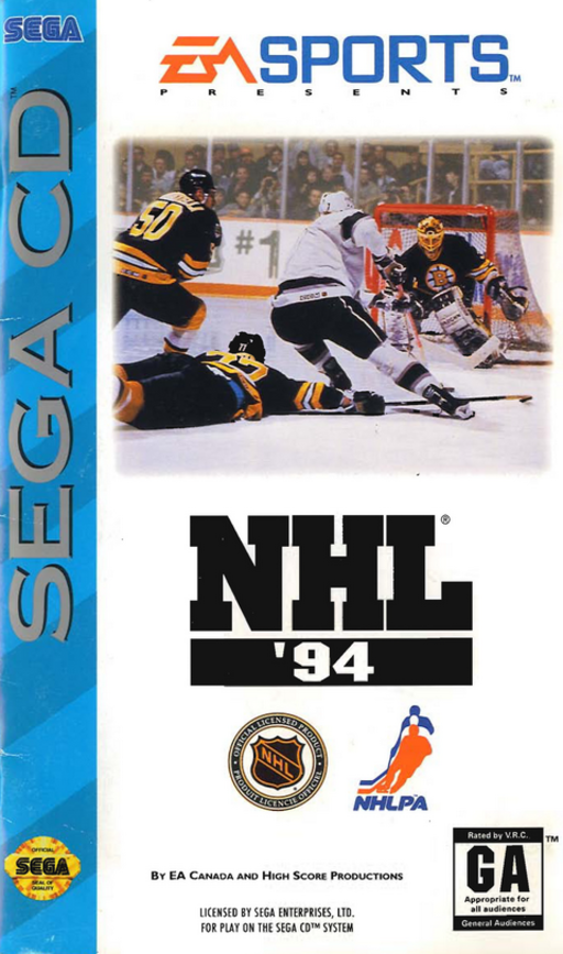 NHL 94 box art for Sega Mega CD